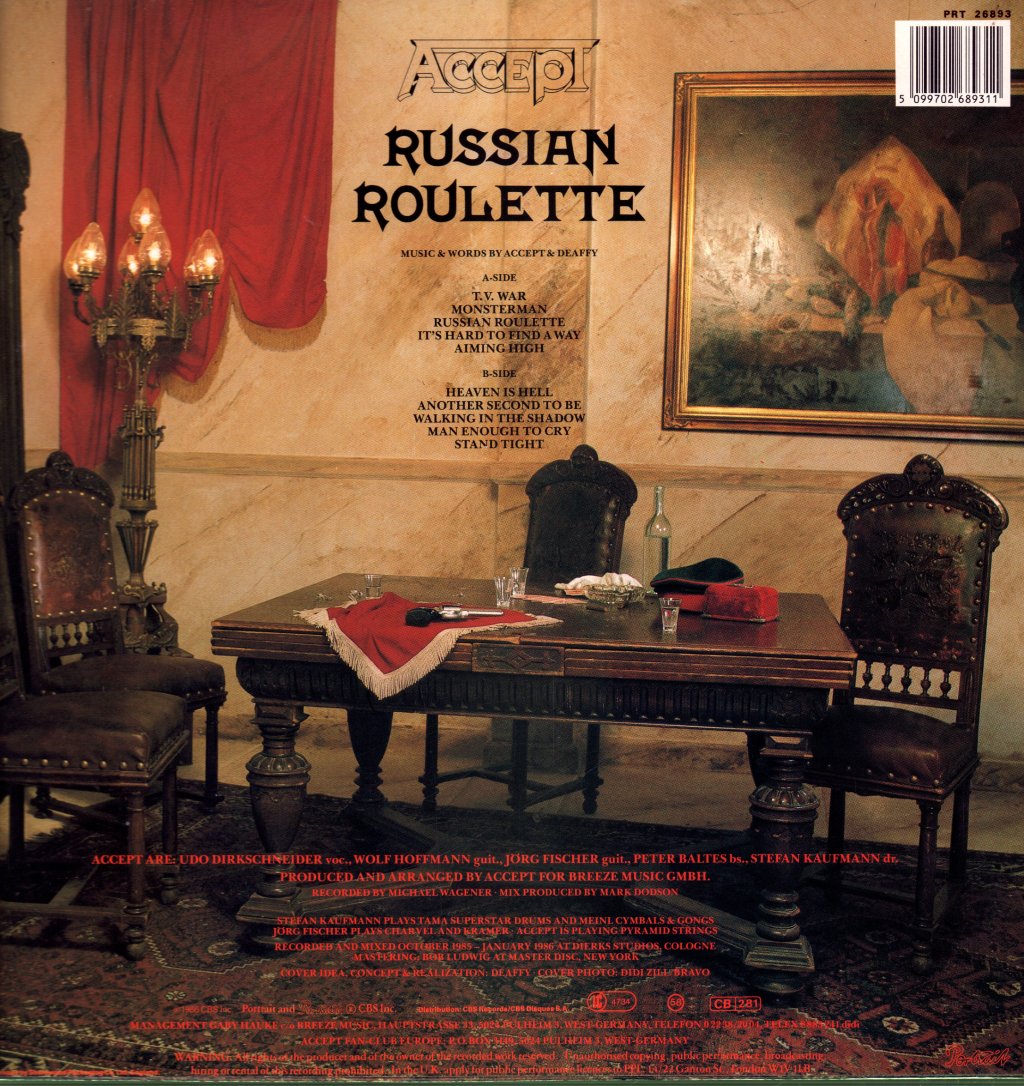 Accept - Russian Roulette - Lp