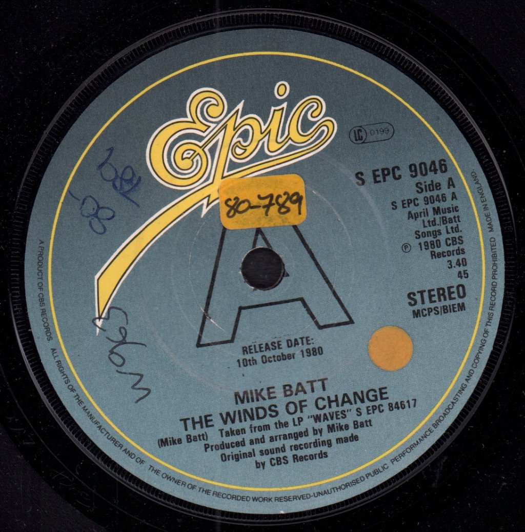 Mike Batt - Winds Of Change - 7 Inch