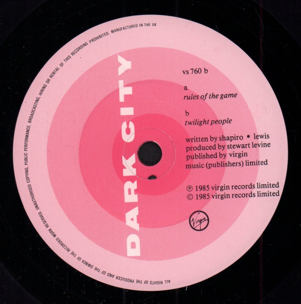 Dark City - Rules Of The Game - 7 Inch
