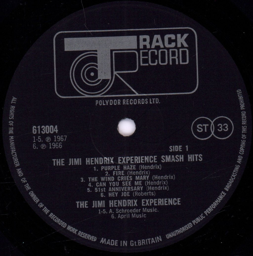 Jimi Hendrix Experience - Smash Hits - Lp
