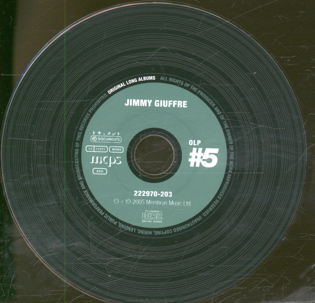 Jimmy Giuffre - Jimmy Giuffre - Cd