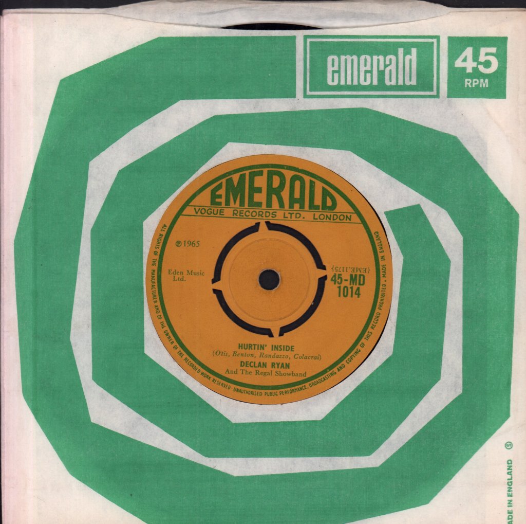 Declan Ryan And The Regal Showband - I Need You - 7 Inch
