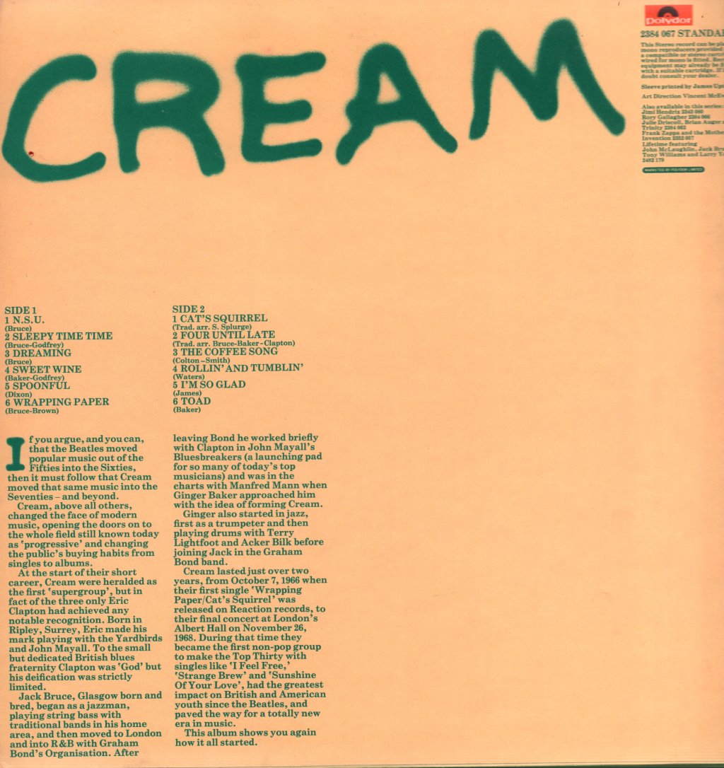 Cream - Cream - Lp