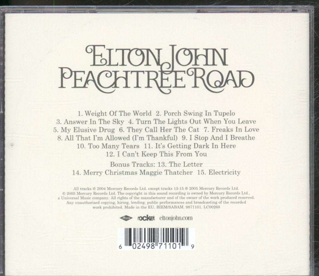 Elton John - Peachtree Road - Cd