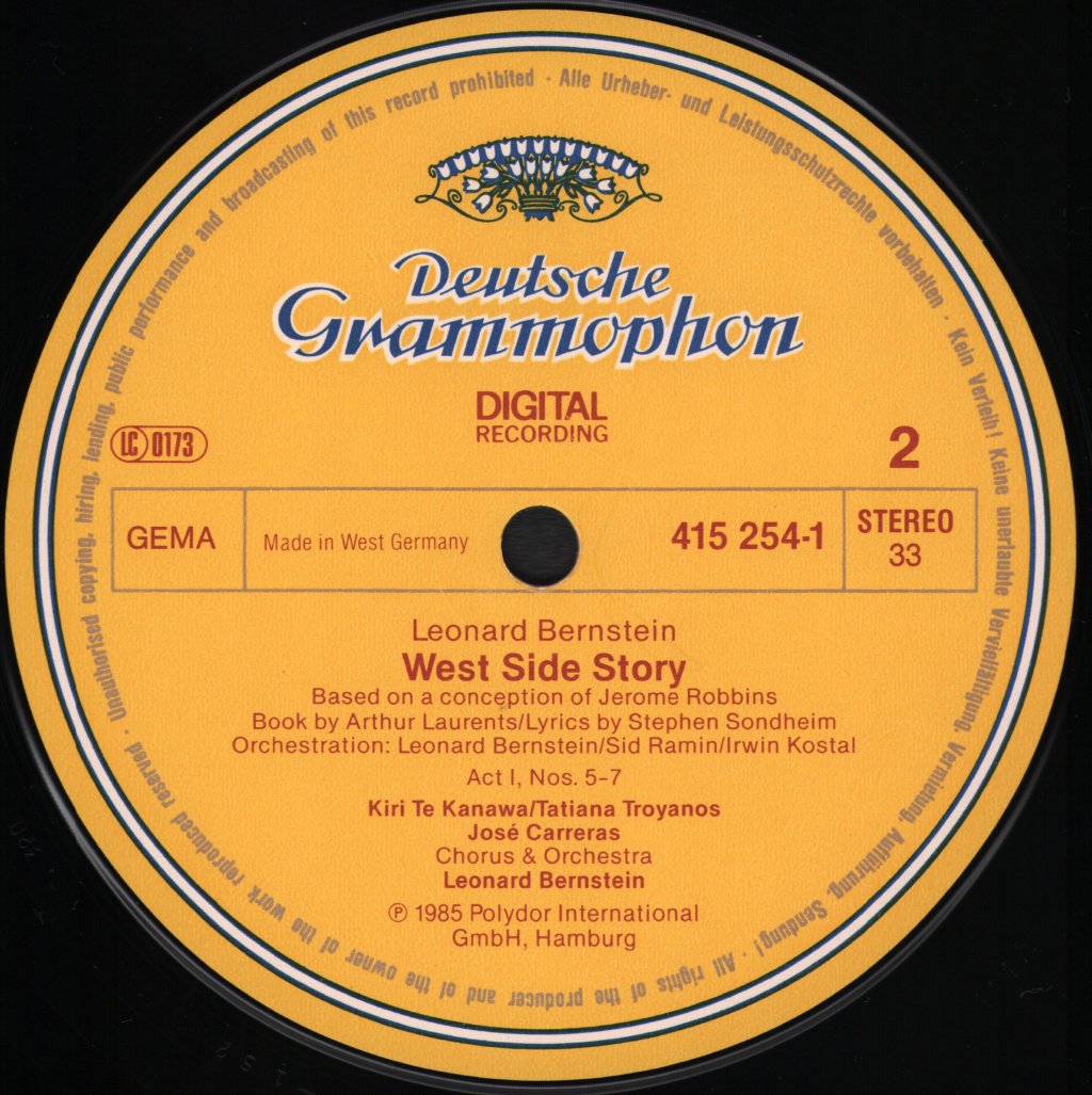 Leonard Bernstein - West Side Story - Double Lp