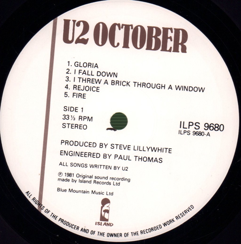 U2 - October - Lp