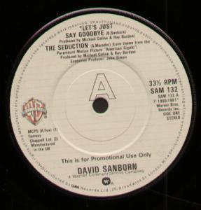David Sanborn - Let's Just Say Goodbye - 7 Inch