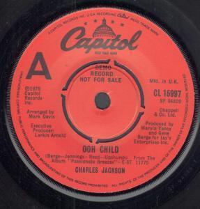 Charles Jackson - Ooh Child - 7 Inch