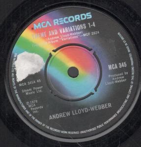 Andrew Lloyd Webber - Theme And Variations 1-4 - 7 Inch