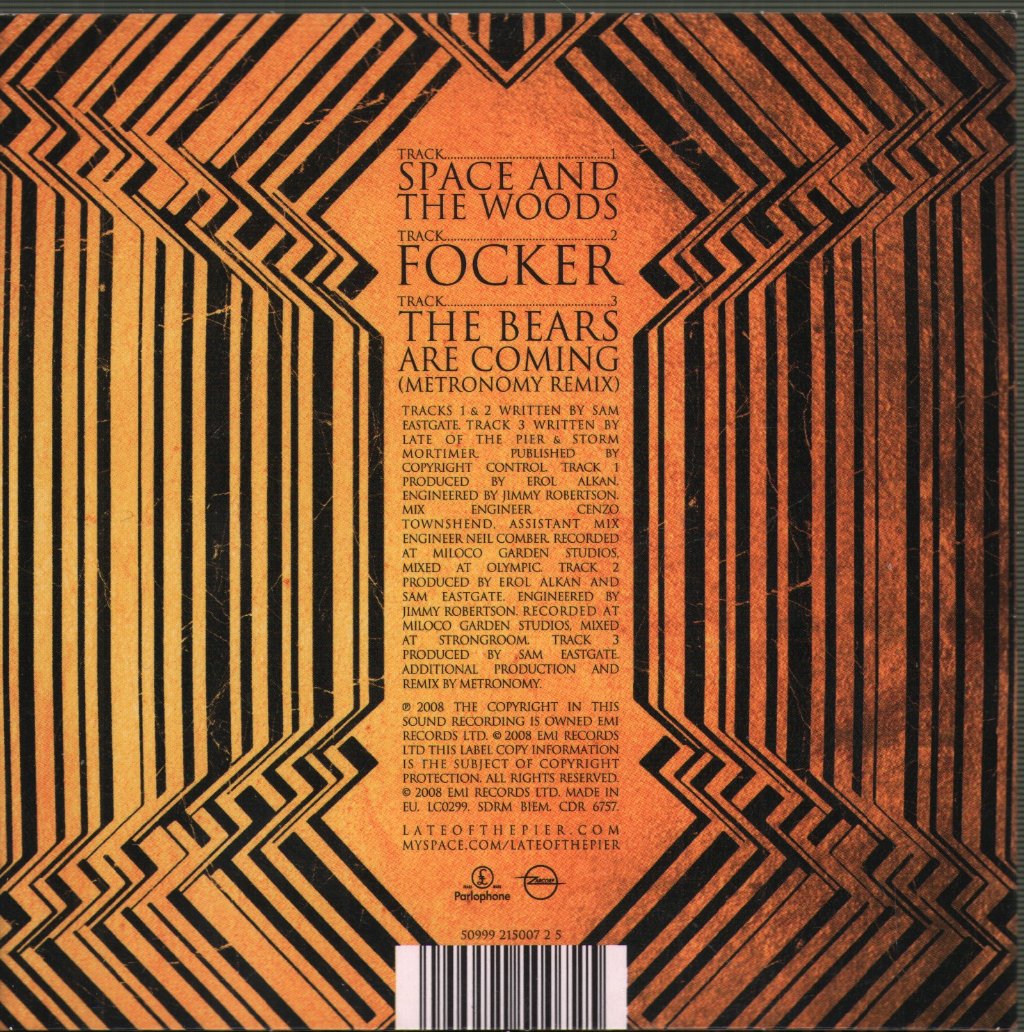 Late Of The Pier - Space And The Woods / Focker - Cd