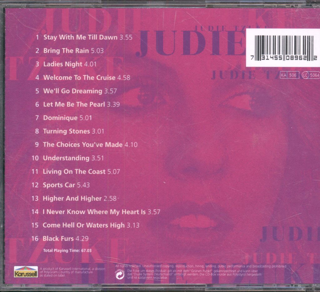 Judie Tzuke - Stay With Me Till Dawn - Cd