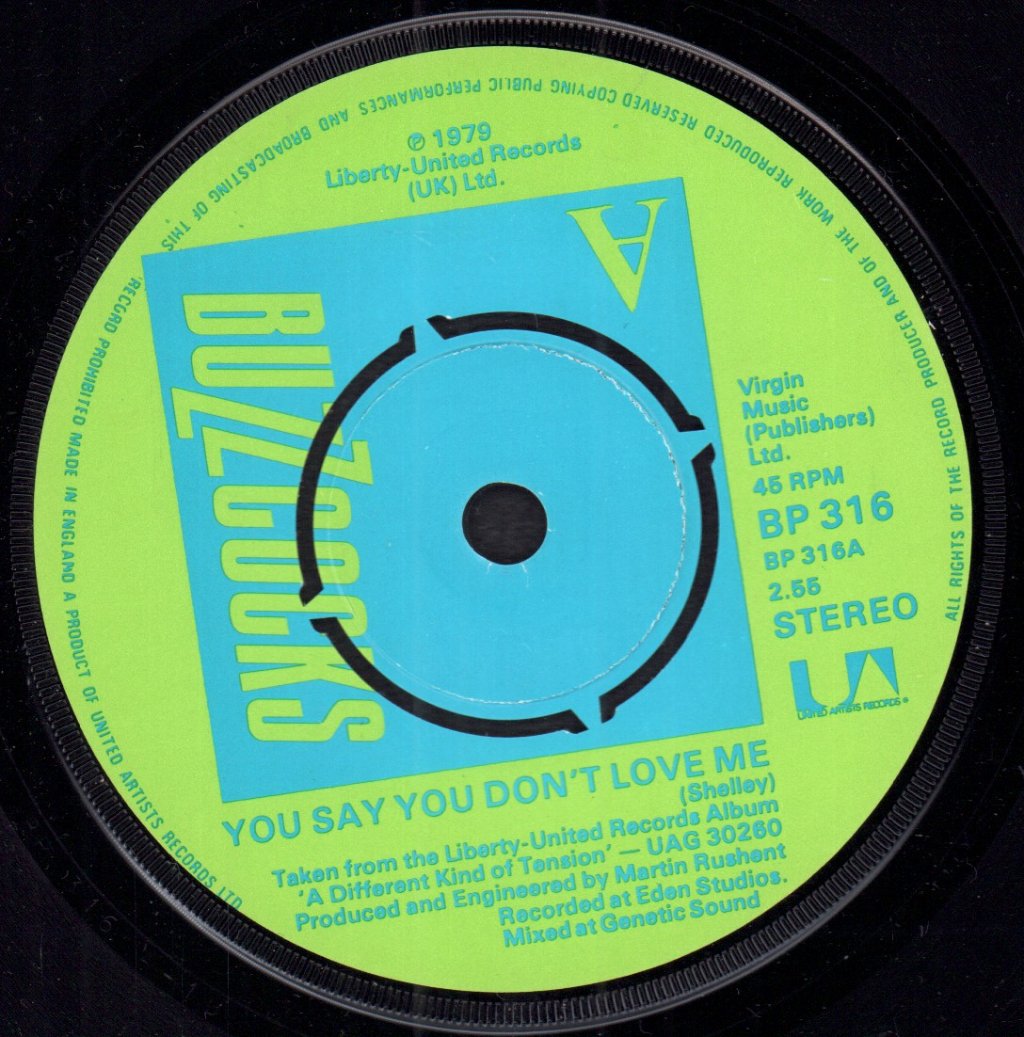 Buzzcocks - You Say You Don't Love Me - 7 Inch