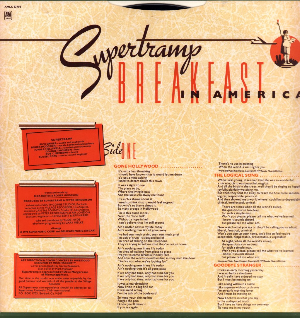 Supertramp - Breakfast In America - Lp