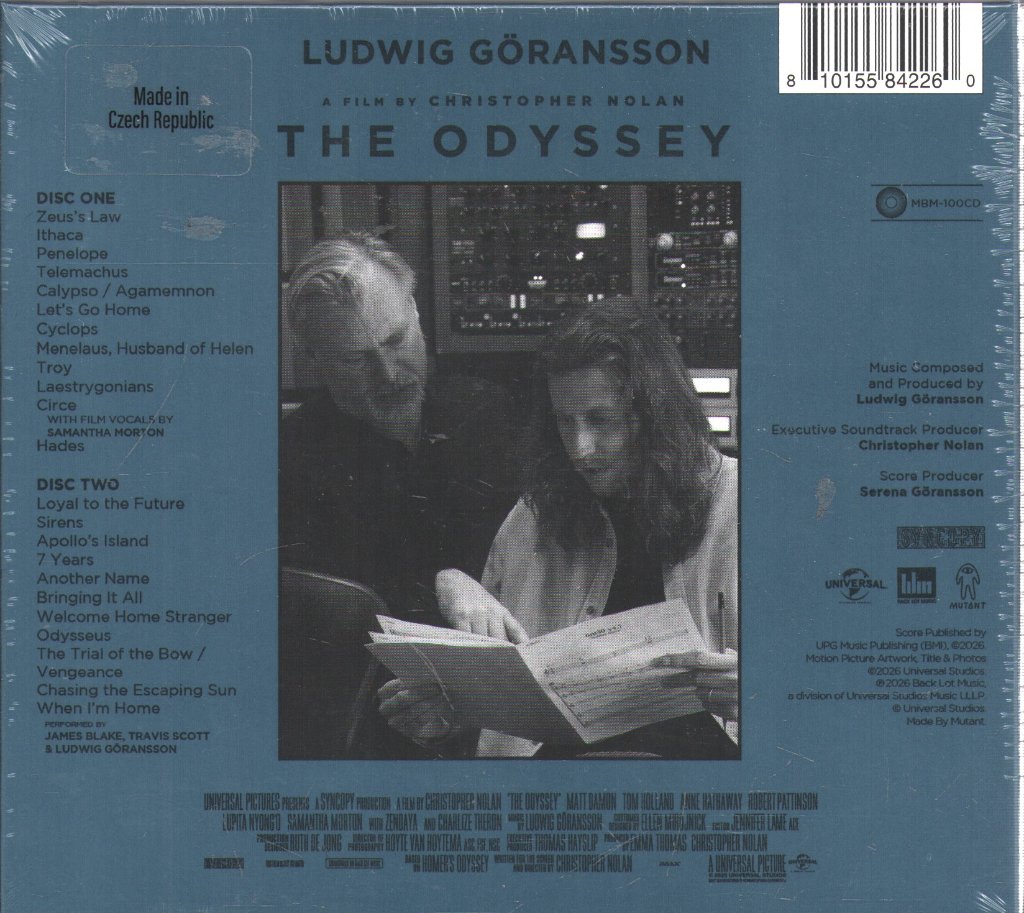 Ludwig Goransson - Odyssey (Original Motion Picture Soundtrack) - Double Cd