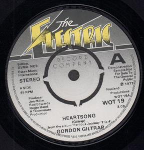Gordon Giltrap - Heartsong - 7 Inch