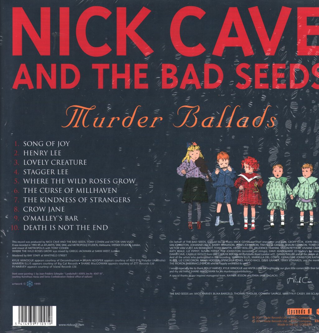 Nick Cave And The Bad Seeds - Murder Ballads - Double Lp