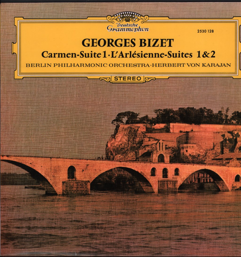 Herbert Von Karajan / Berlin Philharmonic Orchestra - Bizet - Carmen Suite 1 / L'Arlesienne Suites 1 And 2 - Lp