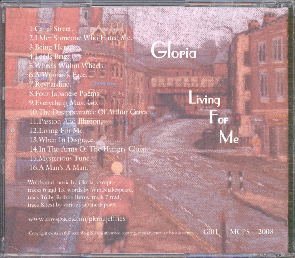 Gloria - Living for Me - Cd