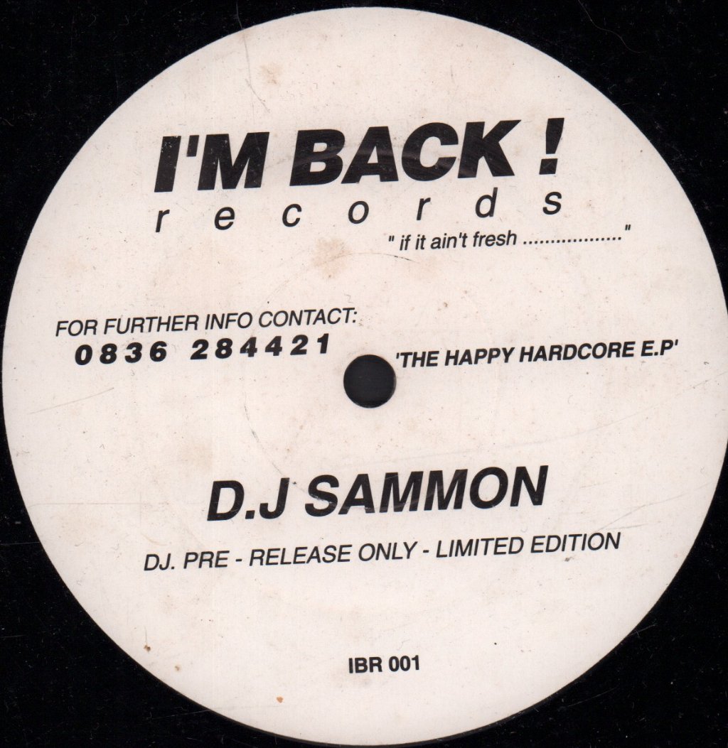 DJ Sammon - Happy Hardcore E.P - 12 Inch