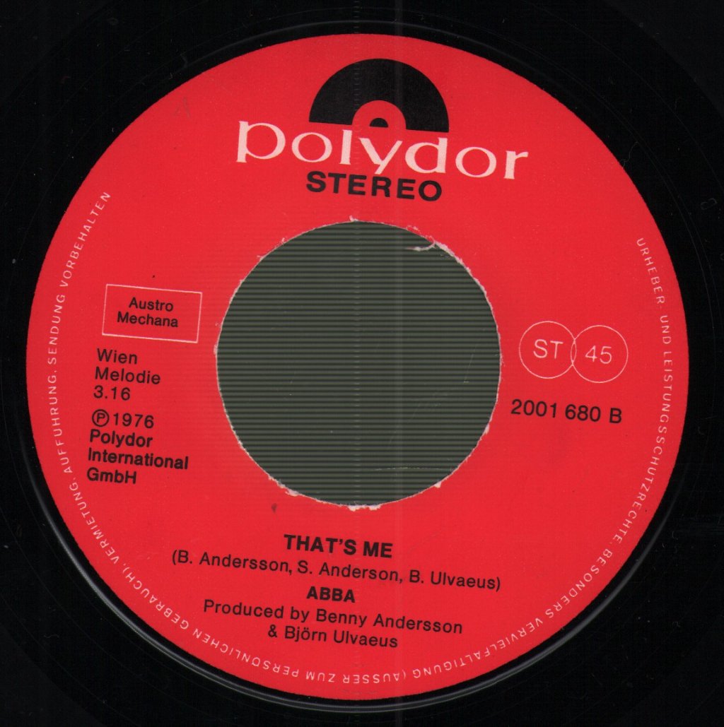 ABBA - Dancing Queen ∗ That's Me - 7 Inch