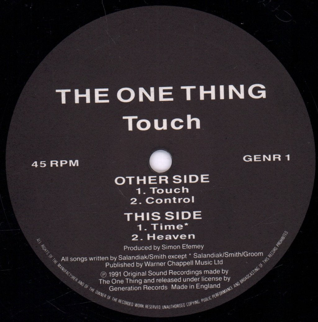 One Thing - Touch - 12 Inch