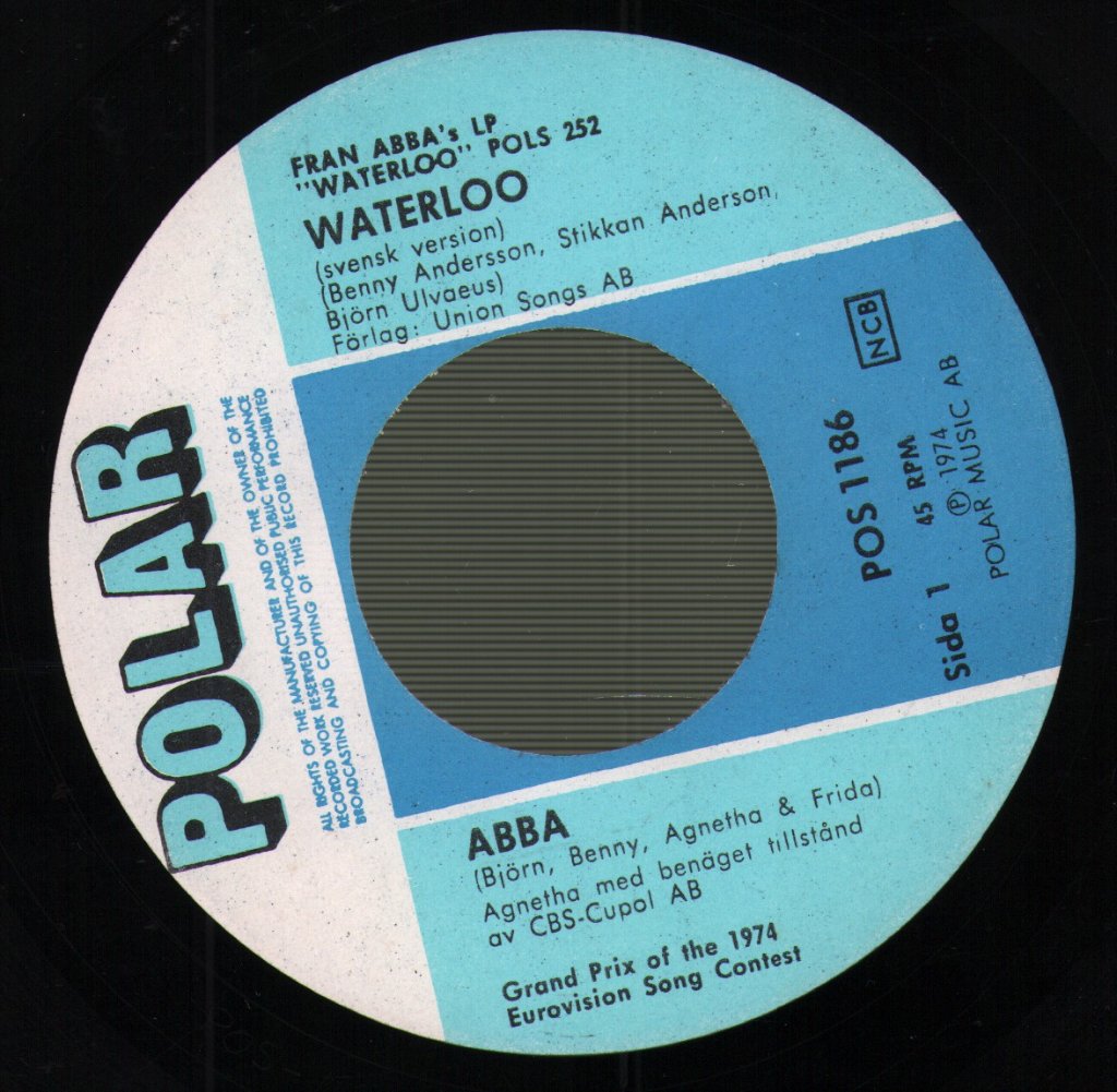 ABBA - Waterloo (Svensk Version) - 7 Inch