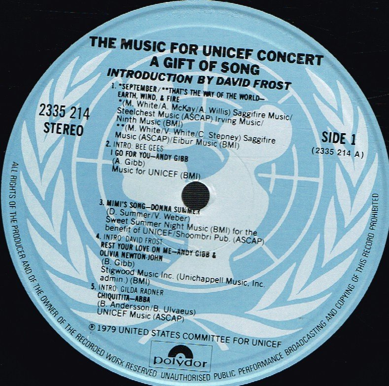 Various Artists - Music For Unicef Concert - Lp