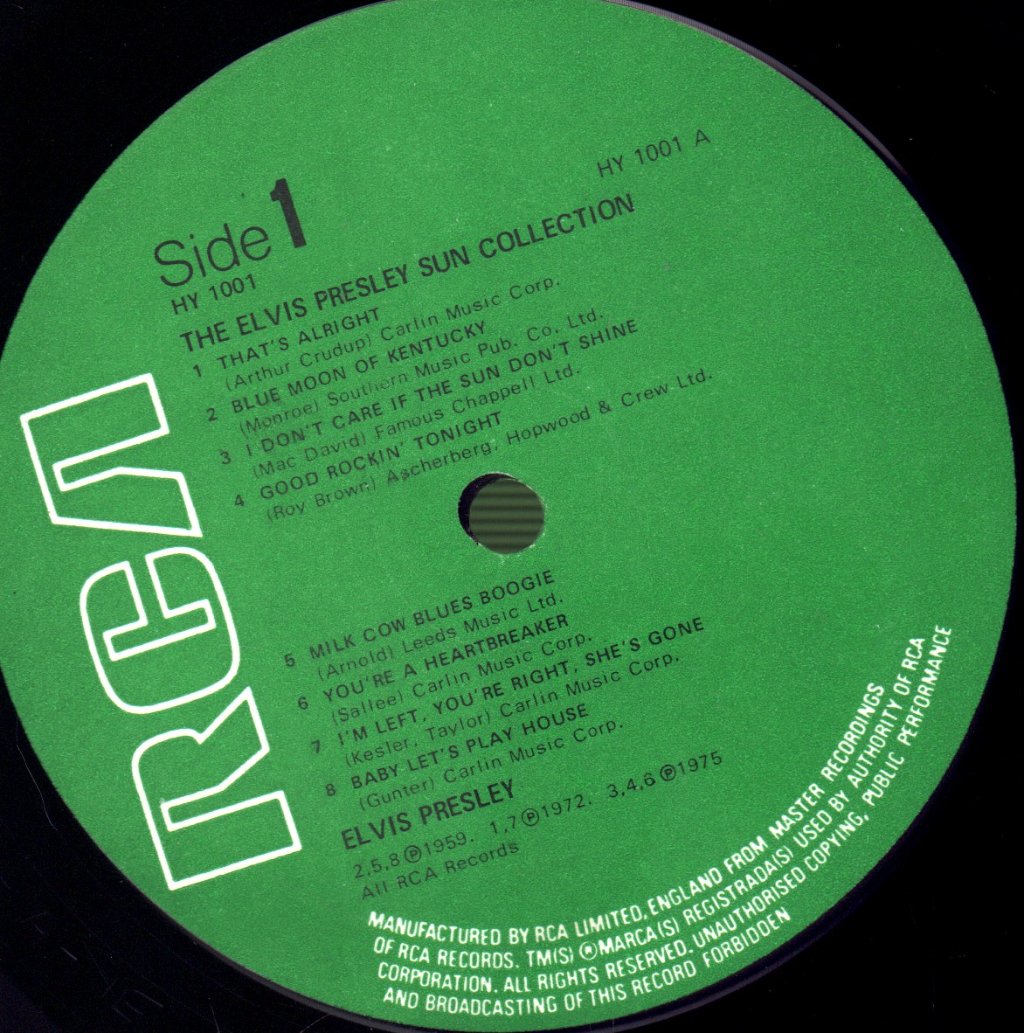 Elvis Presley - Sun Collection - Lp