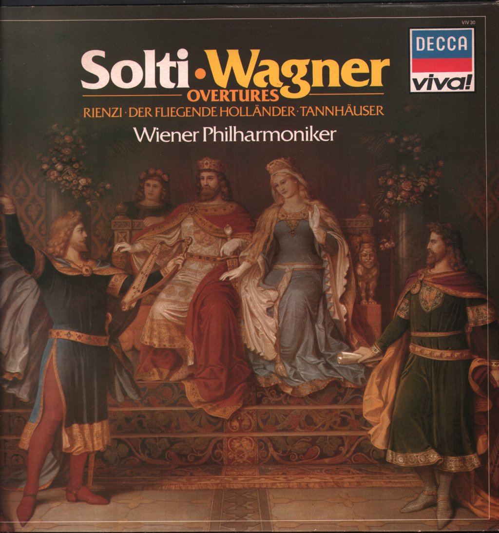 Georg Solti / Wiener Philharmoniker Orchestra - Wagner - Overtures: Rienzi / Der Fliegende Holländer / Tannhäuser - Lp