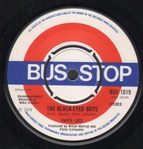 Paper Lace - Black-Eyed Boys - 7 Inch