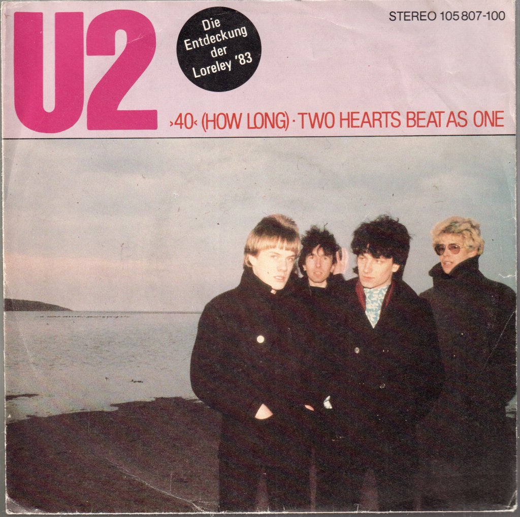 U2 - >40< (How Long) • Two Hearts Beat As One - 7 Inch
