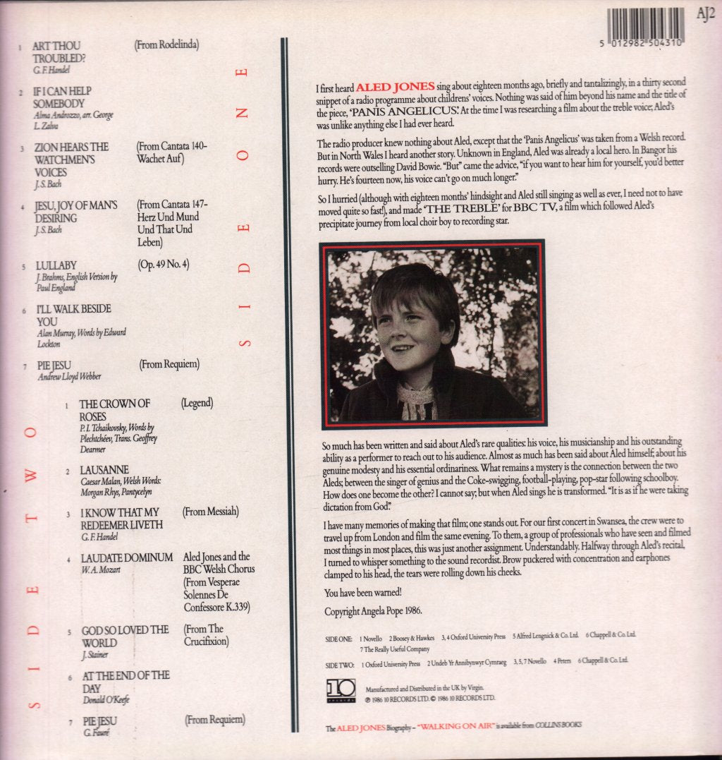 Aled Jones - Pie Jesu - Lp