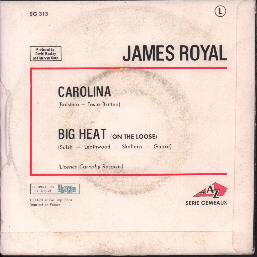 James Royal - Carolina - 7 Inch