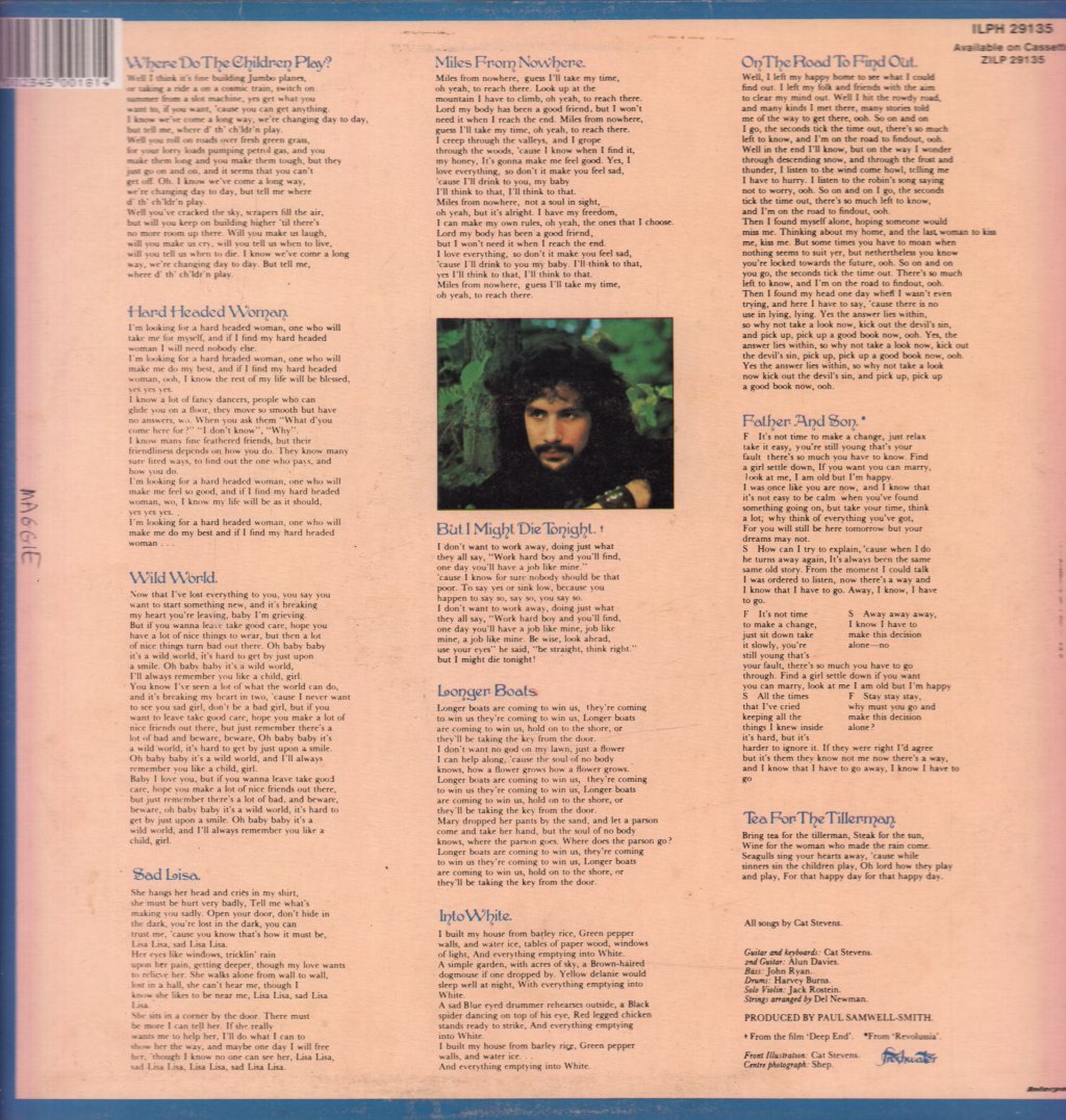 Cat Stevens - Tea For The Tillerman - Lp