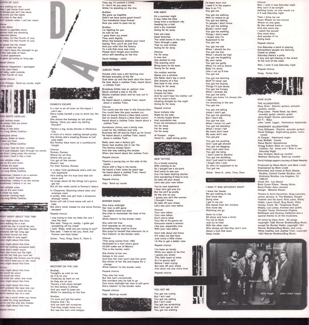 Dave Alvin - Every Night About This Time - Lp