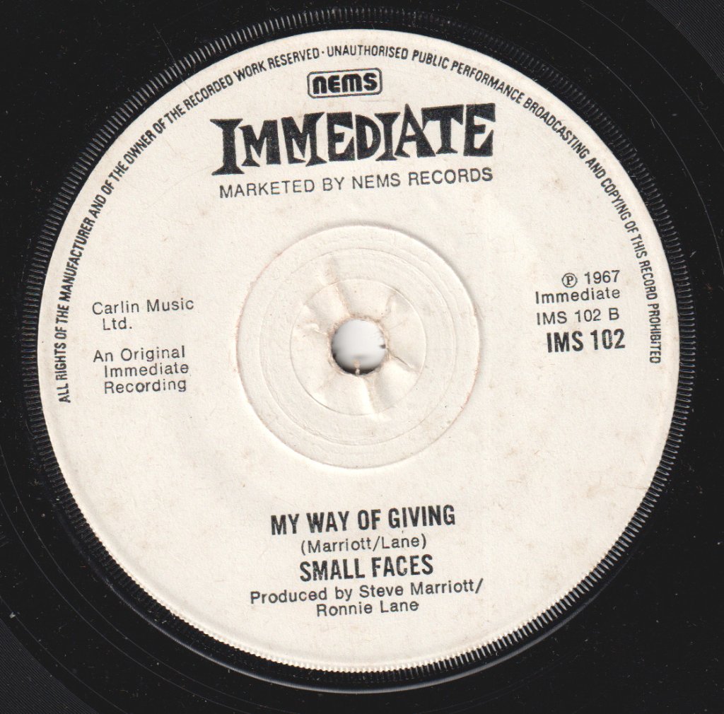 Small Faces - Itchycoo Park - 7 Inch