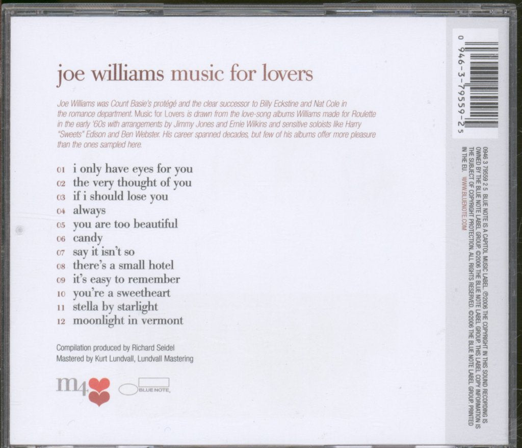 Joe Williams - Music For Lovers - Cd