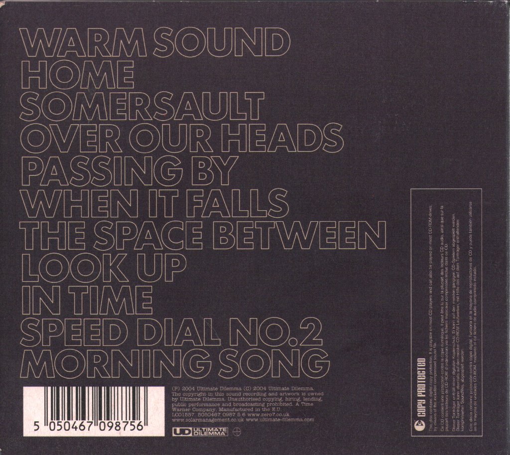 Zero 7 - When It Falls - Cd