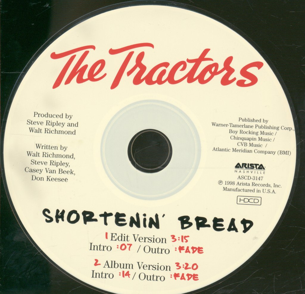 Tractors (Us Group) - Shortenin' Bread - Cd