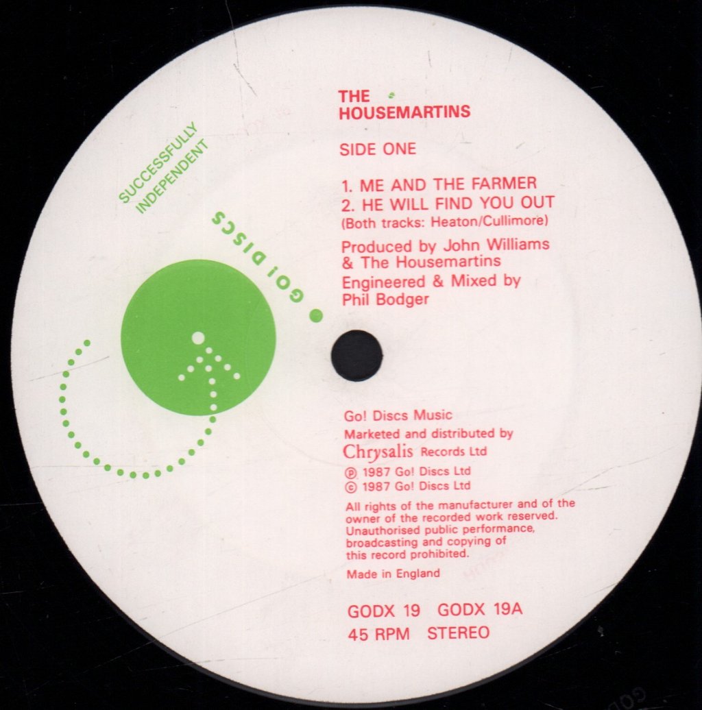 Housemartins - Me And The Farmer - 12 Inch