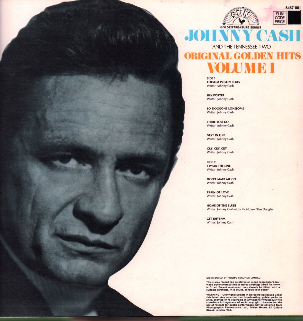 Johnny Cash And The Tennessee Two - Original Golden Hits Volume 1 - Lp