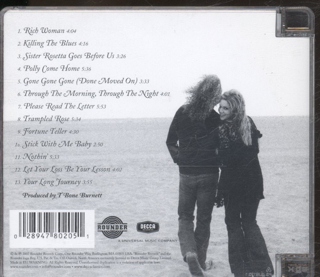 Robert Plant And Alison Krauss - Raising Sand - Cd
