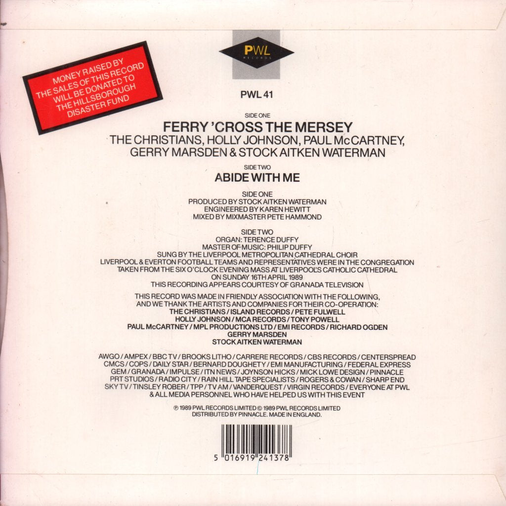 Various Artists - Ferry Cross The Mersey - 7 Inch