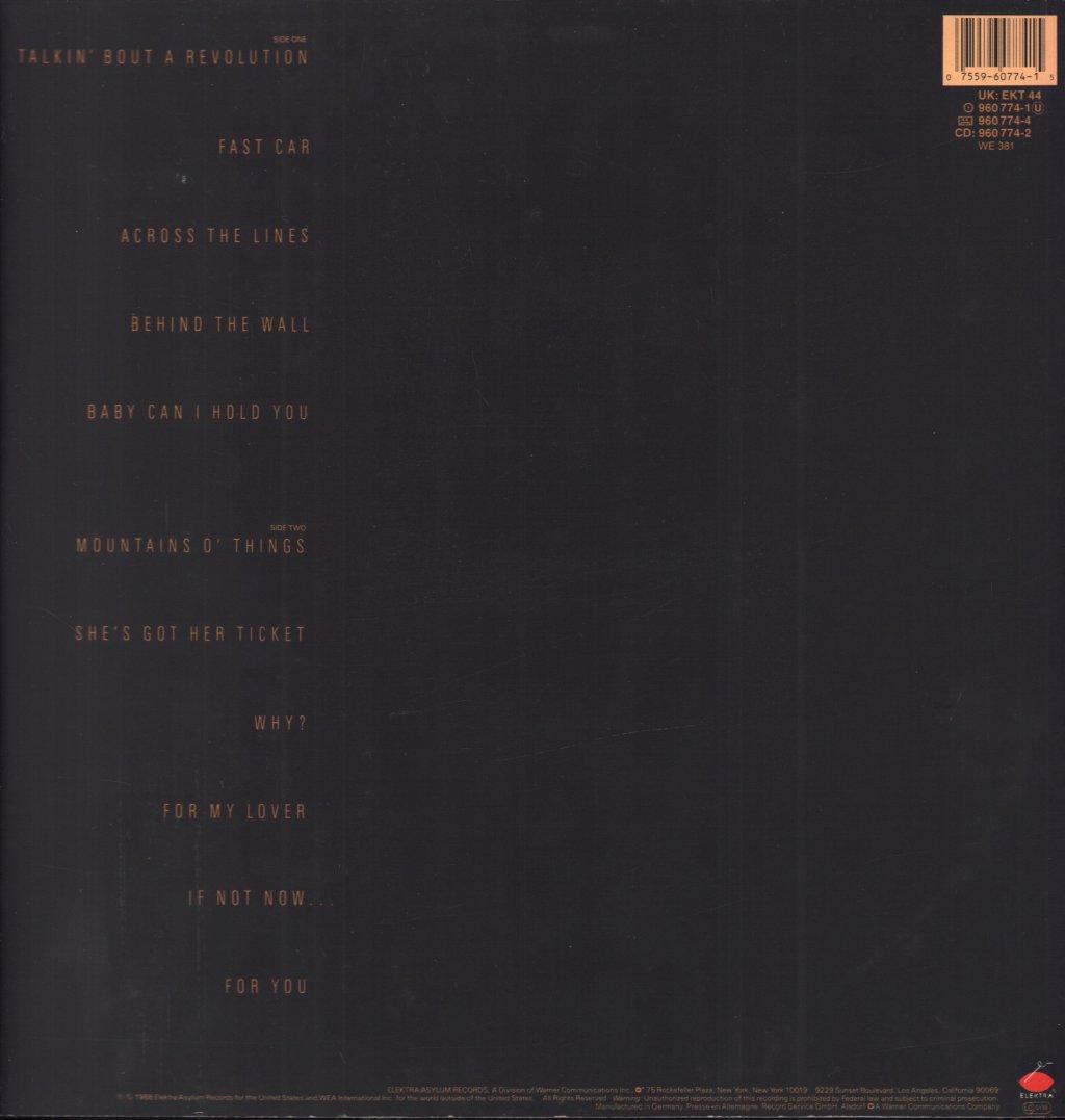 Tracy Chapman - Tracy Chapman - Lp