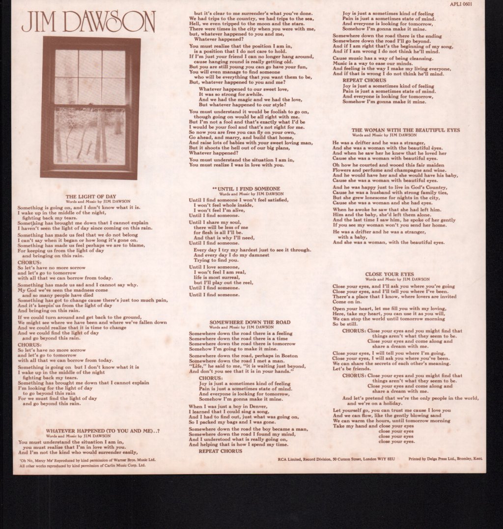 Jim Dawson - Jim Dawson - Lp
