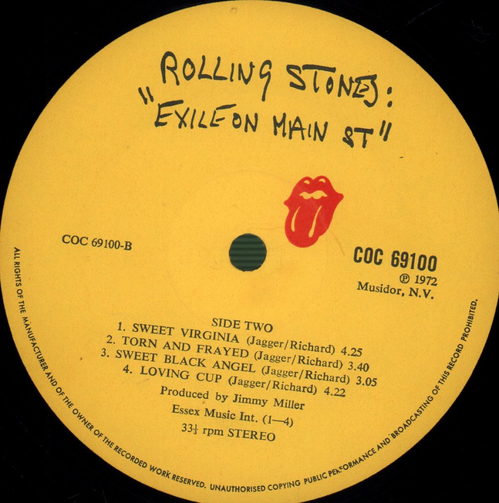 Rolling Stones - Exile On Main St. - Double Lp