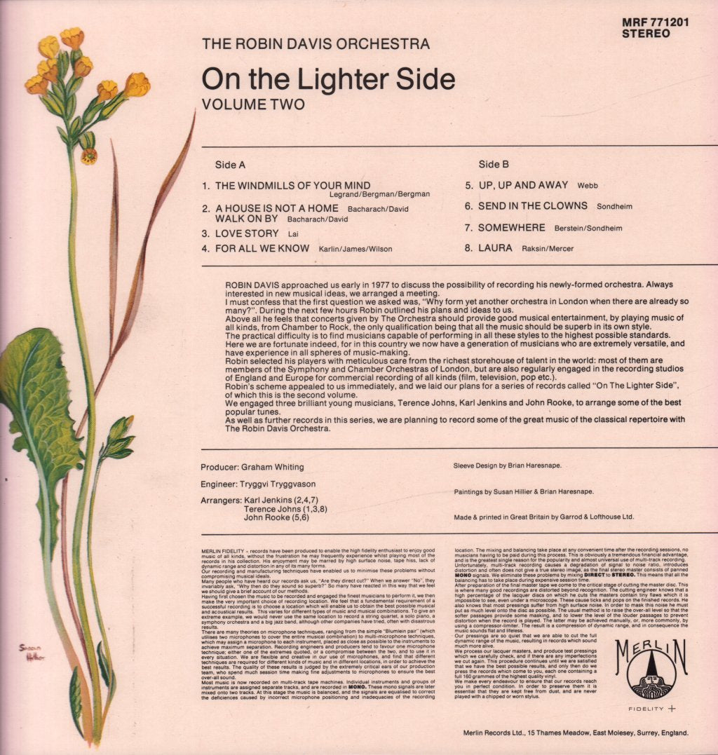 Robin Davis Orchestra - On The Lighter Side Volume 2 - Lp