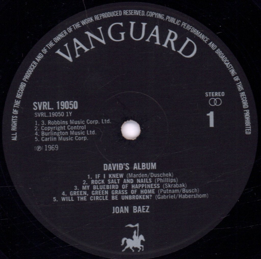 Joan Baez - David's Album - Lp