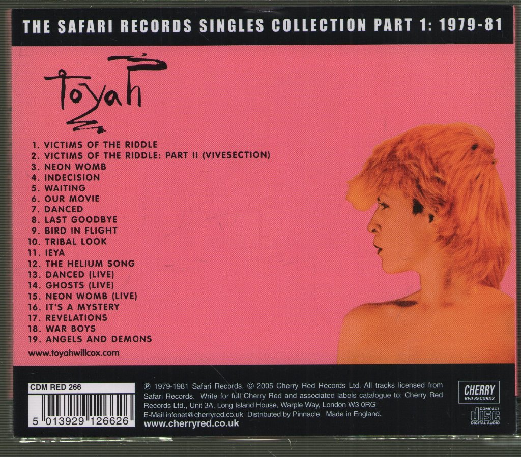 Toyah - Safari Singles Collection Part 1: 1979-1981 - Cd