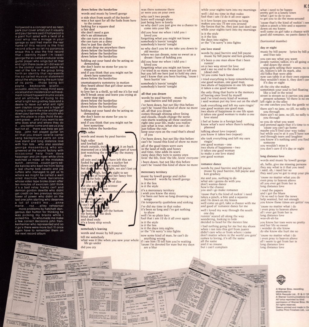Little Feat - Last Record Album - Lp